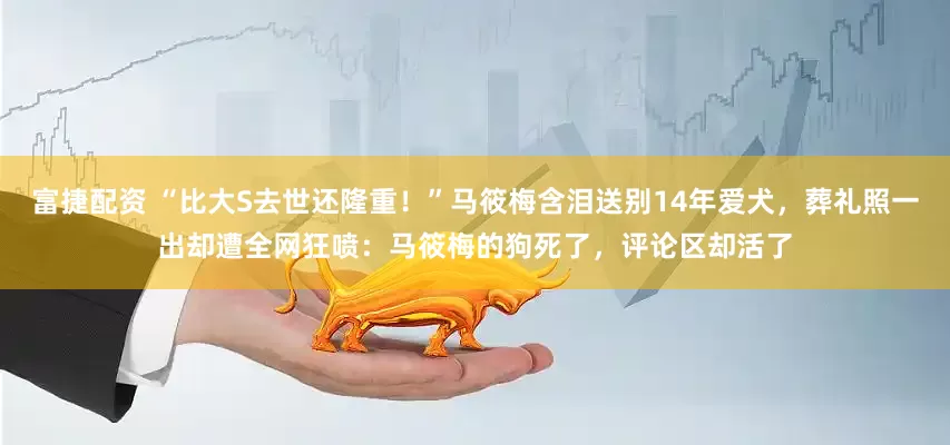 富捷配资 “比大S去世还隆重！”马筱梅含泪送别14年爱犬，葬礼照一出却遭全网狂喷：马筱梅的狗死了，评论区却活了